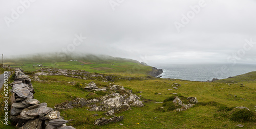 Typical Irish landscape in rough weather