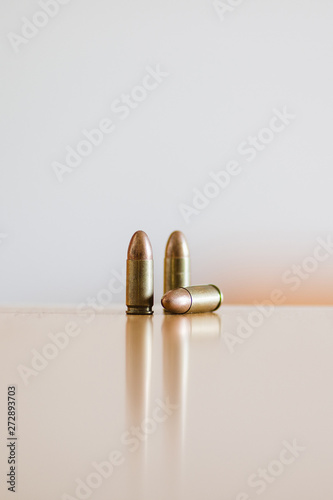 Old rusted 9mm bullets