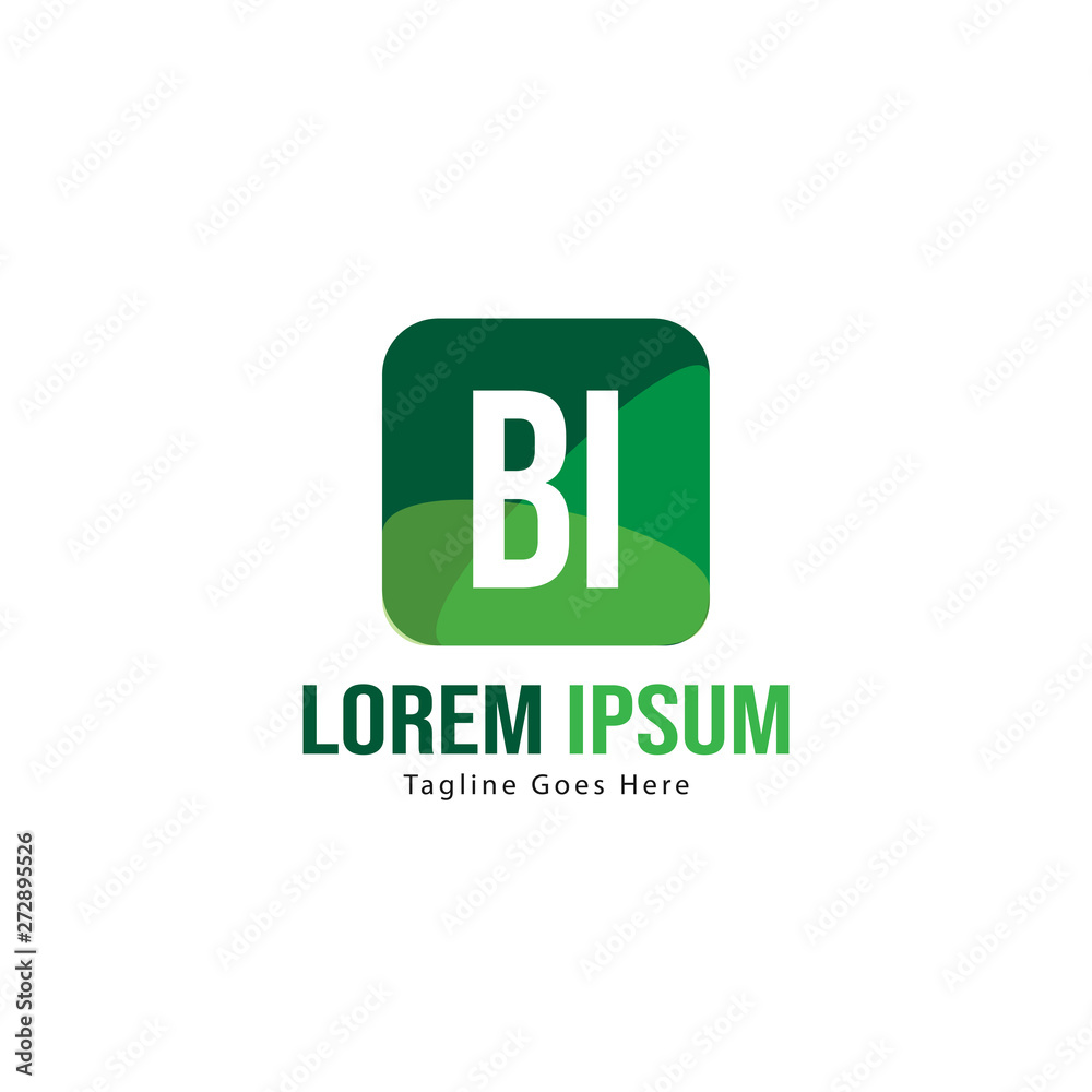 BI Letter Logo Design. Creative Modern BI Letters Icon Illustration BI Letter Logo Design. Creative Modern BI Letters Icon Illustration