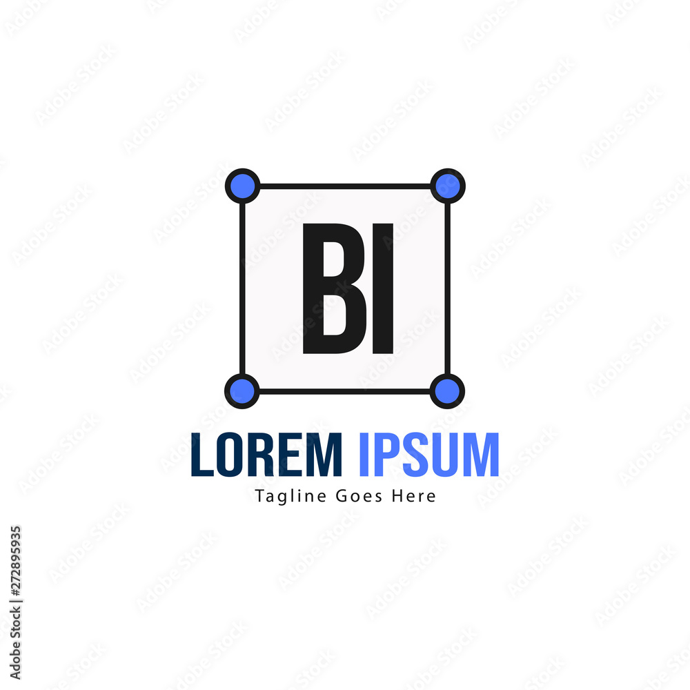 BI Letter Logo Design. Creative Modern BI Letters Icon Illustration BI Letter Logo Design. Creative Modern BI Letters Icon Illustration
