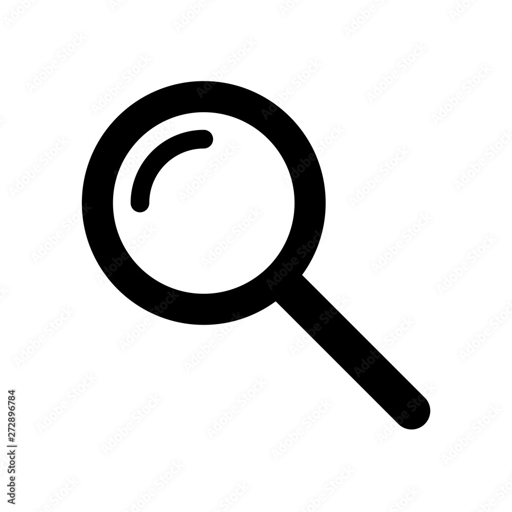Magnifying glass icon flat vector illustration design Magnifying glass icon flat vector illustration design