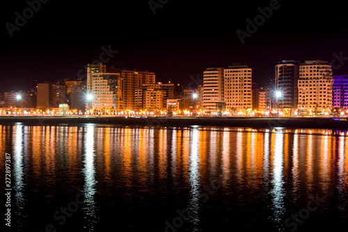 Panoramic View of Tangier City  at Night, Morocco
