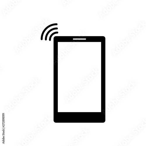 Smartphone network signal icon flat vector illustration design