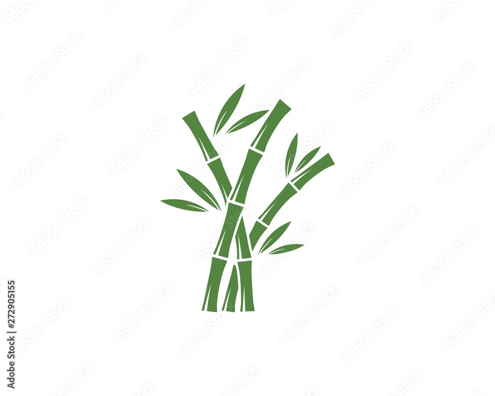 Obraz premium Bamboo logo vector