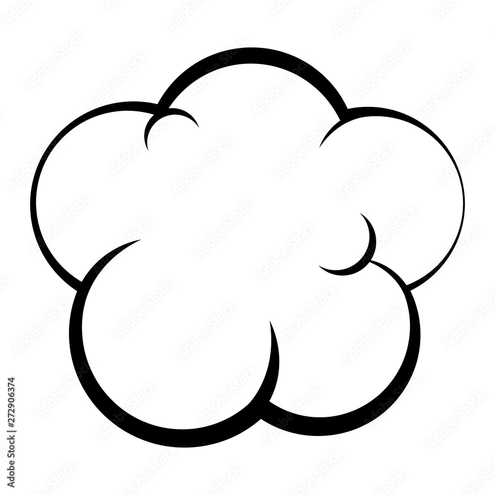 Monochromatic Comic bubble chat. Flat style - Vector Monochromatic Comic bubble chat. Flat style - Vector