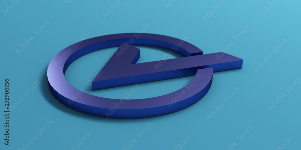 Blue Check mark. 3D Render illustration Blue Check mark. 3D Render illustration