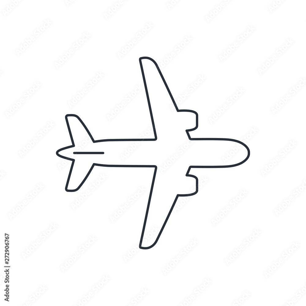 Aircraft. Air freight Vector linear icon. Aircraft. Air freight Vector linear icon.