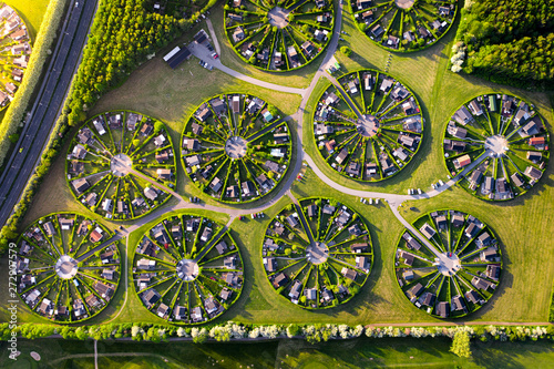 Unique garden space in Copenhagen, Denmark photo