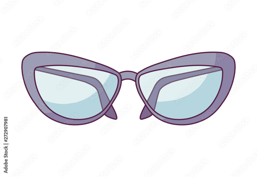 optical eyeglasses female isolated icon