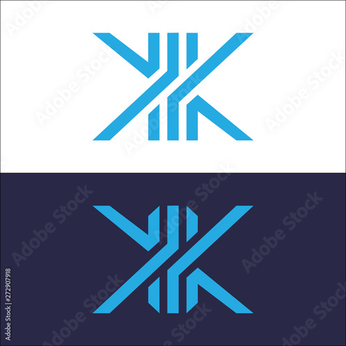 Letter K Logo Line