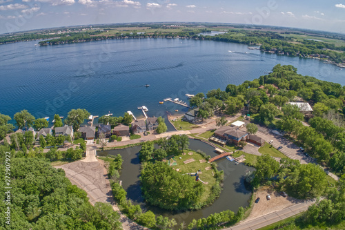 Lake Okoboji is a popular Tourist Area known as the Great Lakes of Iowa photo