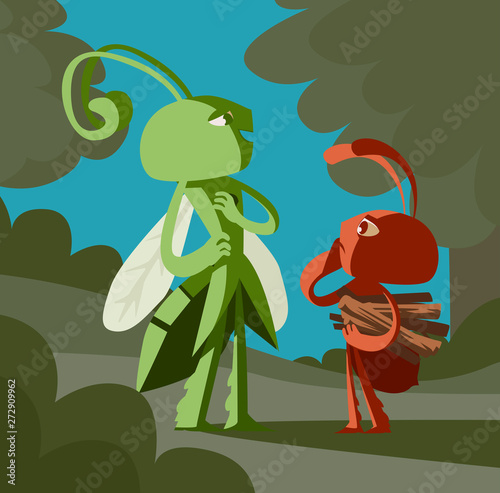 the ant and the grasshopper fable