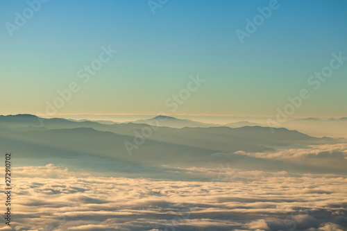 Background landscape clouds in mountain valley  Doi ang khang Chaing mai