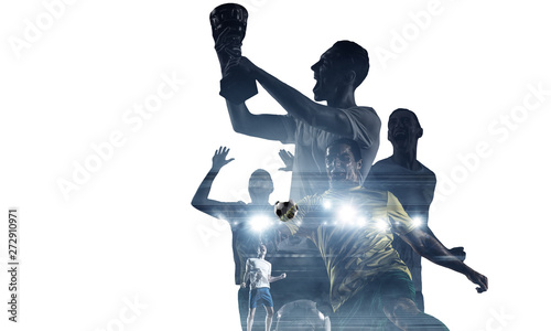 Abstract soccer theme - hottest match moments © Sergey Nivens