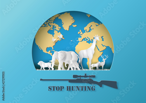 stop hunting animal.