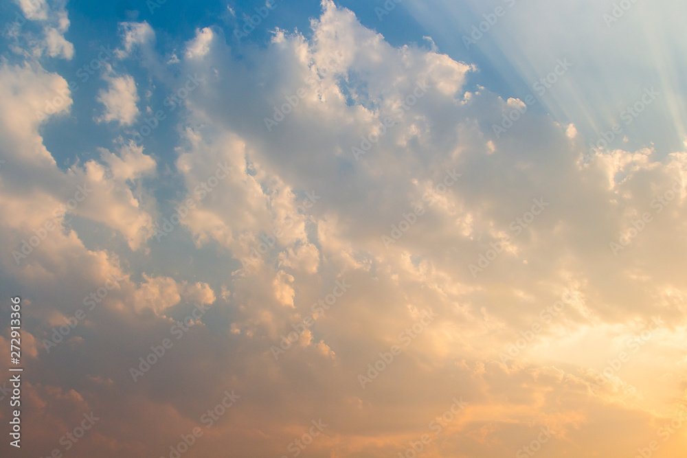 .colorful dramatic sky with cloud at sunset .colorful dramatic sky with cloud at sunset