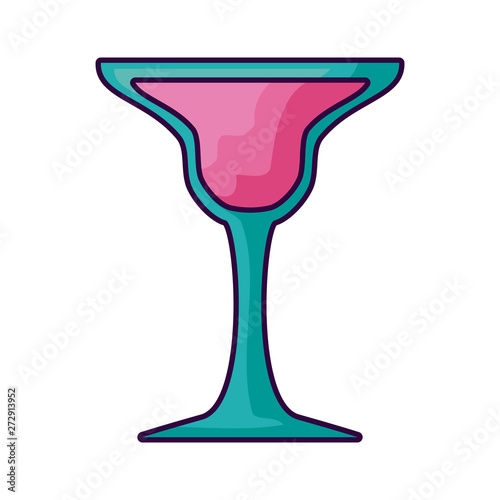 delicious fresh cocktail cup icon