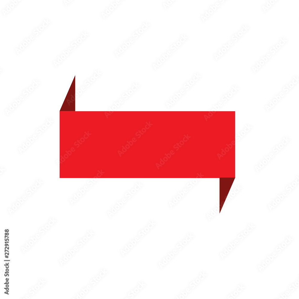 red ribbon banner on white background. red ribbon banner sign. flat style.  red ribbon banner icon for your web site design, logo, app, UI. red ribbon  symbol. Stock Illustration | Adobe Stock
