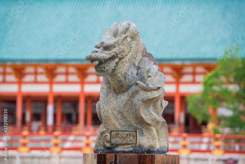 京都 平安神宮の青龍像