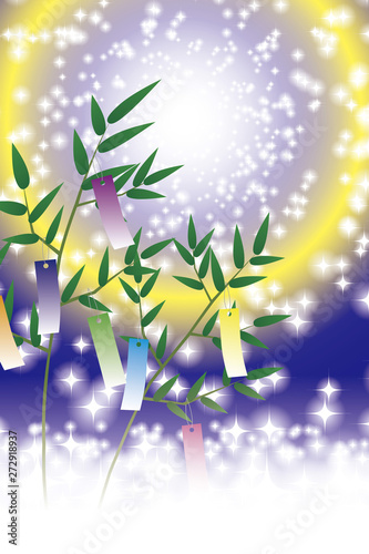 #Background #wallpaper #Vector #Illustration #design #image #Japan #china #Asia #free_size #背景 #壁紙 #ベクター #イラスト #デザイン #無料 #無料素材 #バックグラウンド #フリー素材 #イメージ #和風素材 #日本 七夕祭り,伝統,短冊,竹飾り,夏,天の川,星空,キラキラ,七月,夜空,星空