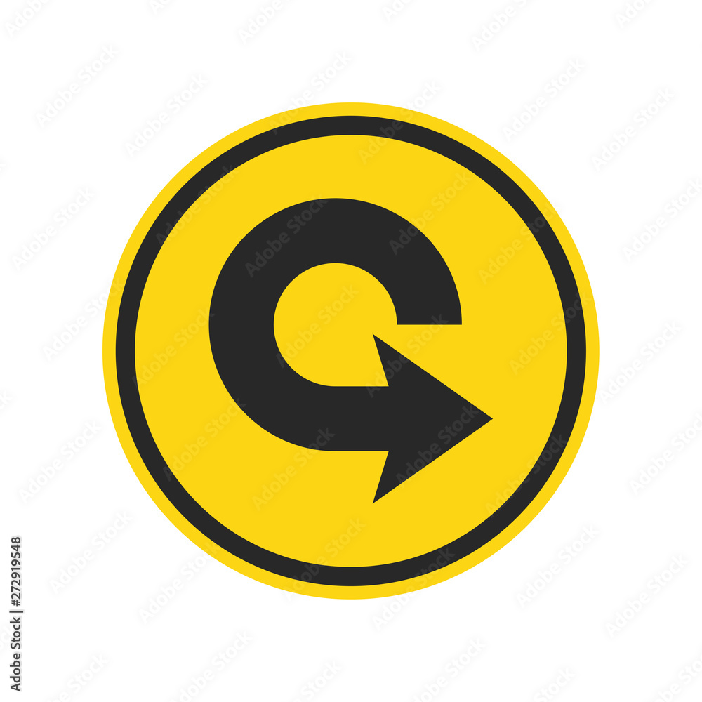 Road sign vector icon isolated. direction arrow sign, Detour icon isolated, vector illustration Road sign vector icon isolated. direction arrow sign, Detour icon isolated, vector illustration