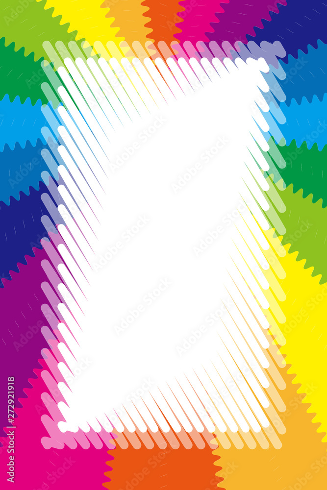 Background Wallpaper Vector Illustration Design Free Free Size Charge Free Colorful Color Rainbow Show Business Entertainment Party Image 背景壁紙 虹色 放射 ギザギザ タイトルスペース ネームプレート プライスタグ イラスト 無料素材 Vector De