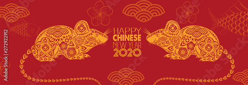 Happy new year, 2020, Chinese characters mean Happy New Year, Chinese new year greetings, Year of the rat , fortune