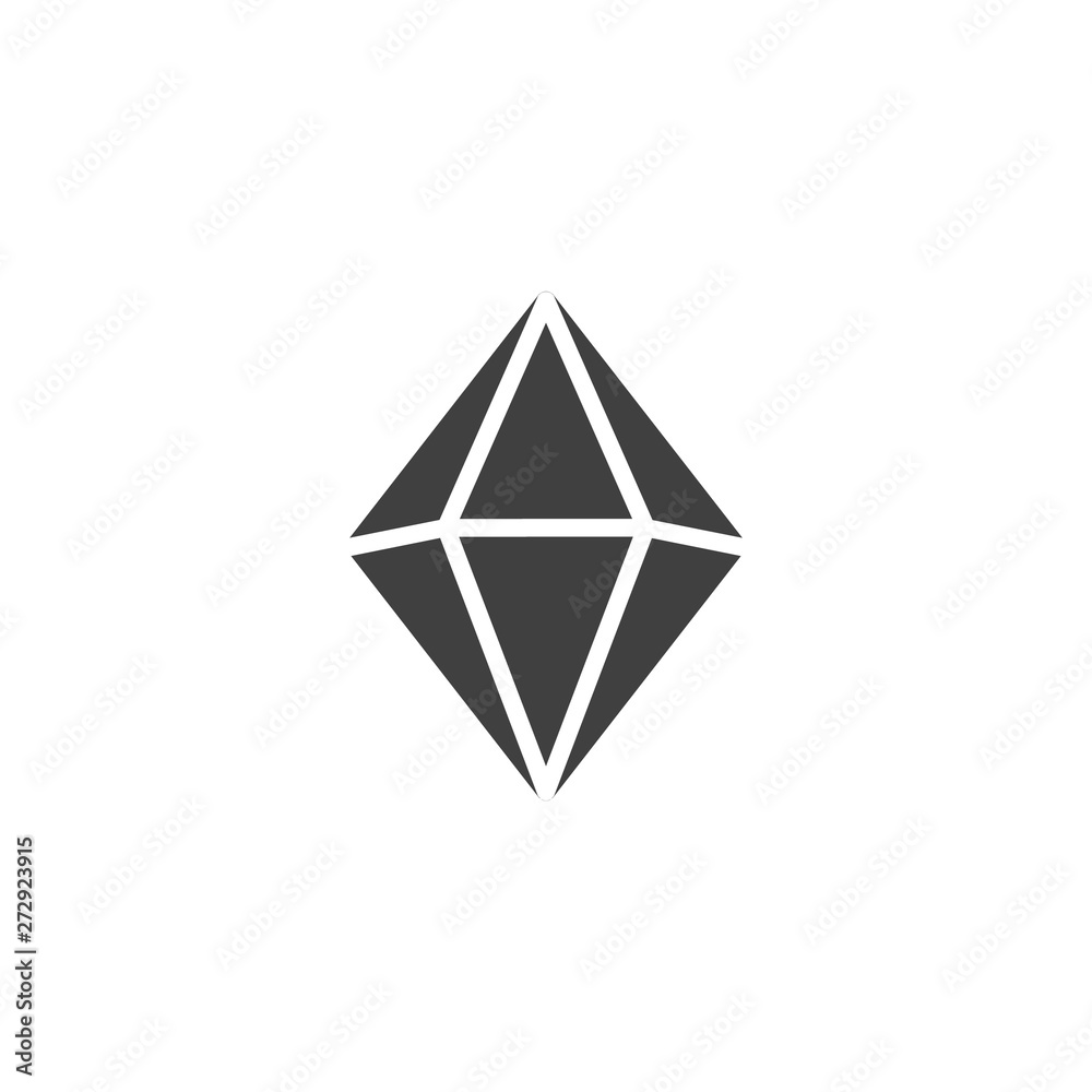 Crystal gemstone vector icon. filled flat sign for mobile concept and web design. Diamond, brilliant glyph icon. Symbol, logo illustration. Vector graphics Crystal gemstone vector icon. filled flat sign for mobile concept and web design. Diamond, brilliant glyph icon. Symbol, logo illustration. Vector graphics