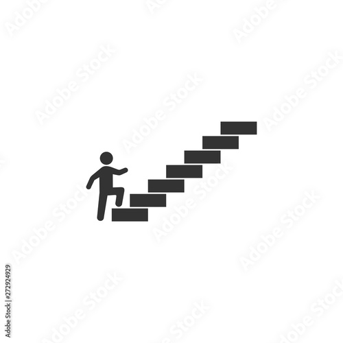 Fotografija Man on stairs going up