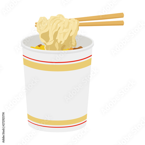 カップ麺のイラスト コンビニで売ってるインスタントラーメン 箸で麺を食べる Stock Vector Adobe Stock カップ麺のイラスト コンビニで売ってるインスタントラーメン 箸で麺を食べる Stock Vector Adobe Stock
