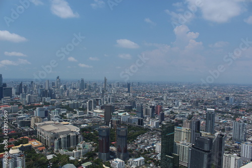 City view on Bangkok from the Baiyoke Sky Tower, Thailand
