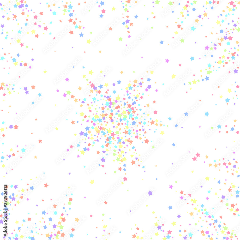 Festive confetti. Celebration stars. Colorful star