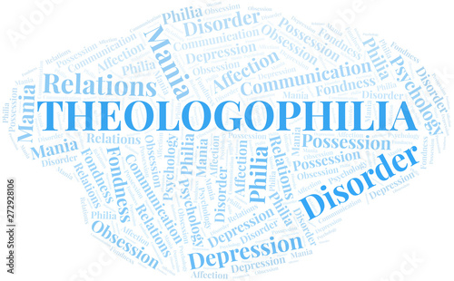 Theologophilia word cloud. Type of Philia.