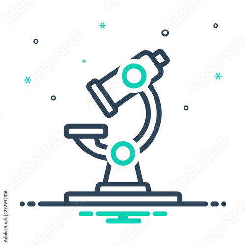 mix icon for microscope instrument 