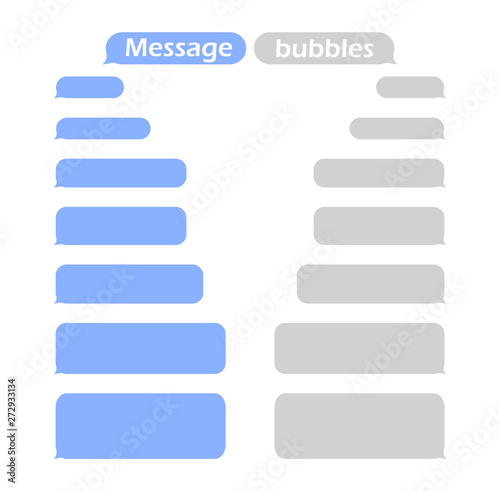 Message bubbles. Interface for chat.