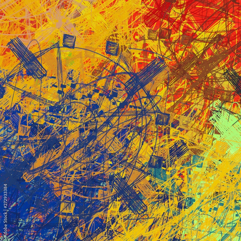 Chaotic texture. 2d illustration. Colorful pattern. Chaotic texture. 2d illustration. Colorful pattern.