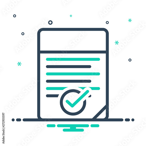 mix icon for test exam