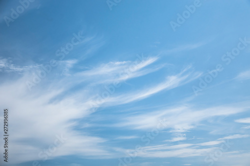 Fototapeta Naklejka Na Ścianę i Meble -  fluffy clouds on a sunny sky