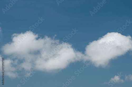 fluffy clouds on a sunny day
