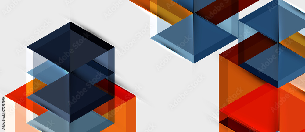 Hexagon abstract background, geometrical modern template