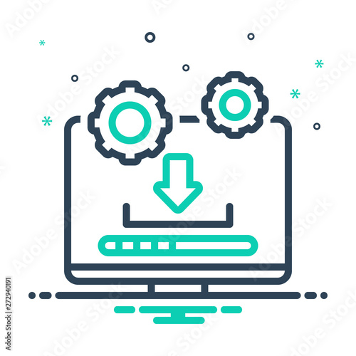 mix icon for system update