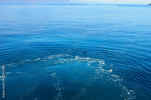 amazing crystal clear water of the Aegean sea