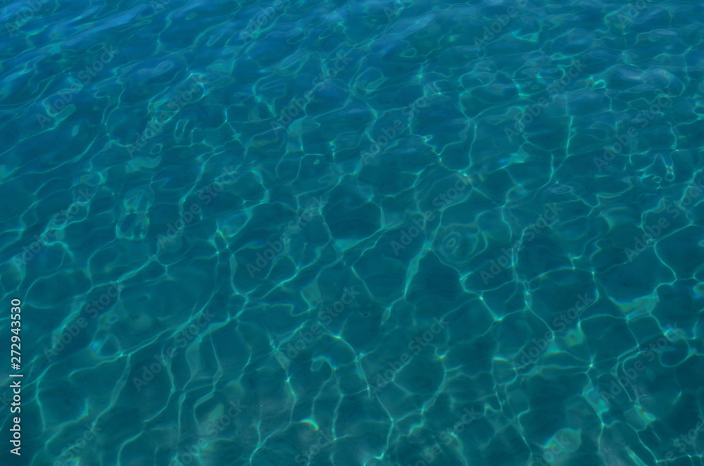 amazing crystal clear water of the Aegean sea