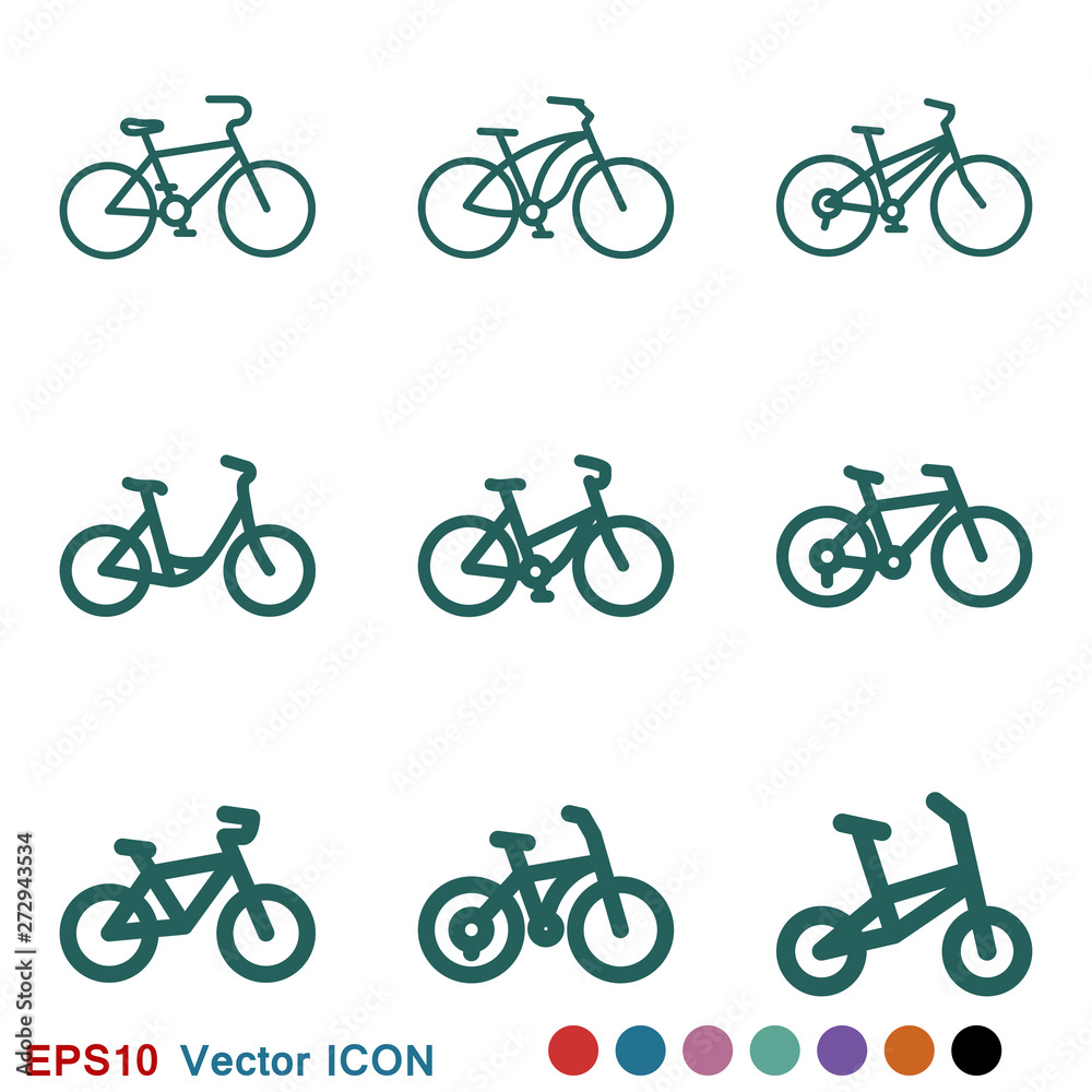 Bicycle icon. Vector element illustration on background. Bicycle icon. Vector element illustration on background.