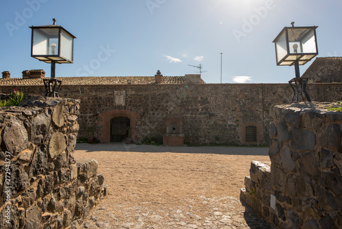 The medieval village of Hostalric in Girona