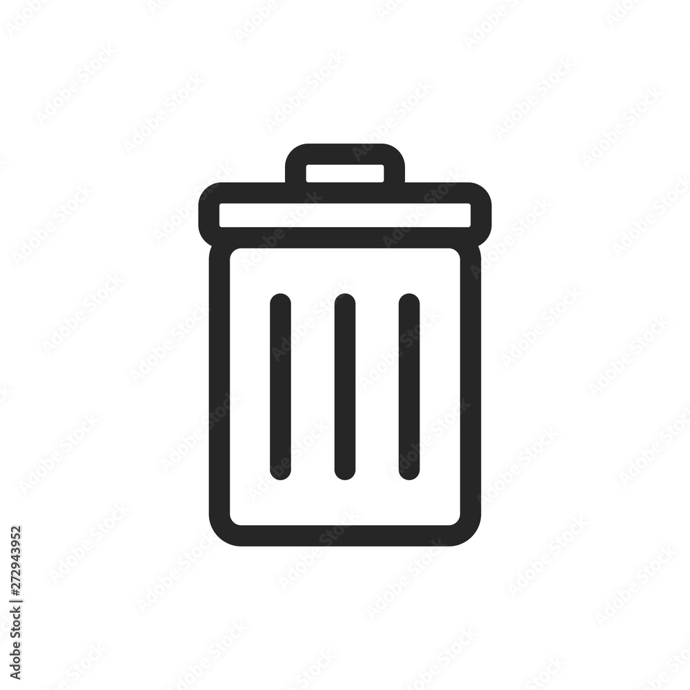 trash can icon vector design trash can icon vector design