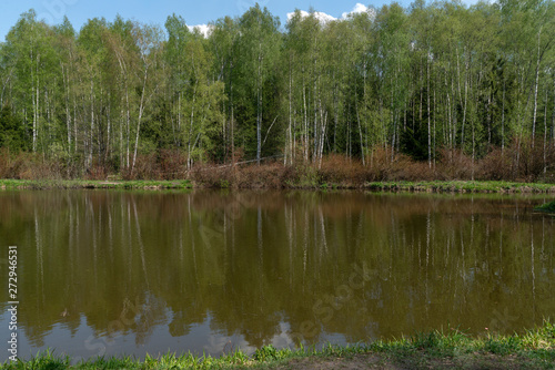 Весна. Пруд Лось.