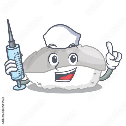 Nurse ika sushi is served mascot place