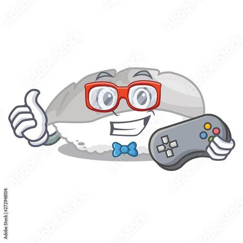 Gamer ika sushi in the cartoon shape