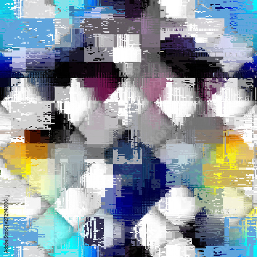 Abstract seamless pattern with imitation of a grunge dirty texture. Vector image.